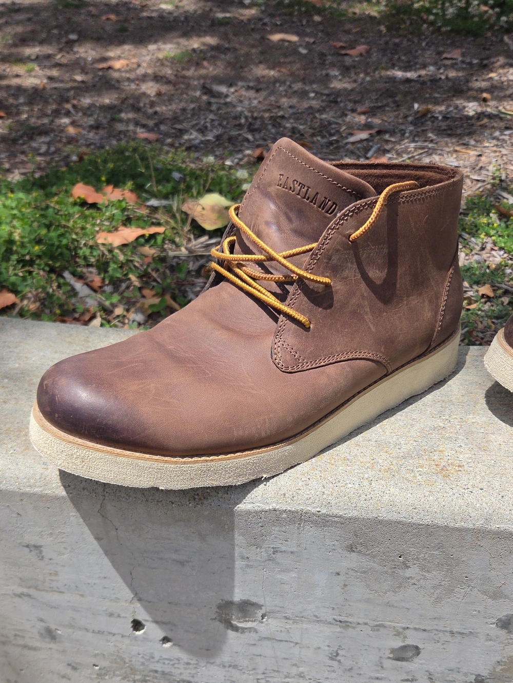 Eastland Jack Chukka Leather Brown Boots SZ 10.5 D Distressed